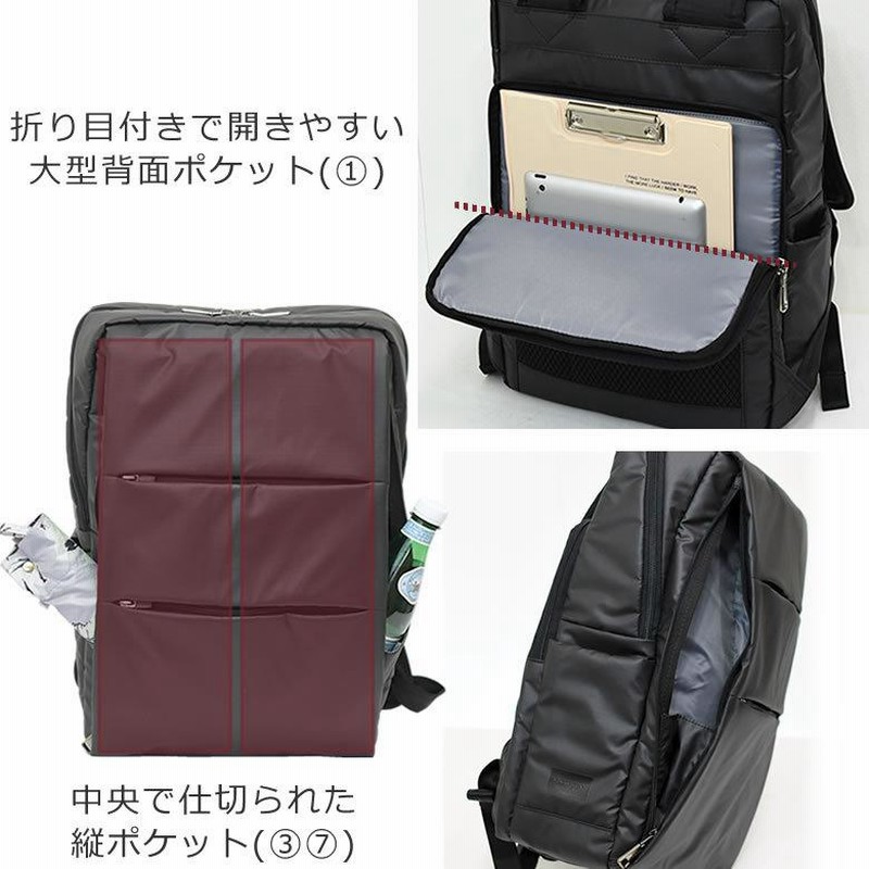 目々澤鞄ビジネスリュック パソコン メ大容量 A4 PC 15インチ 目々澤鞄 ビジネスリュック メンズ 40代 バッグ pc収納 15インチ