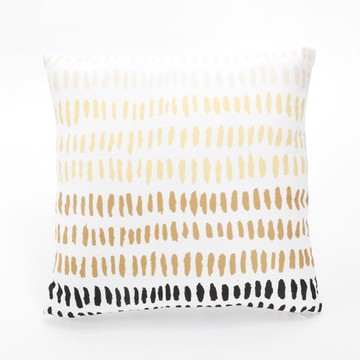 漸層平織抱枕套45x45cm 黃