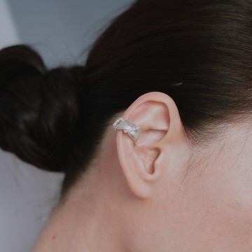 Tyche｜纏繞純銀耳扣（單支）
