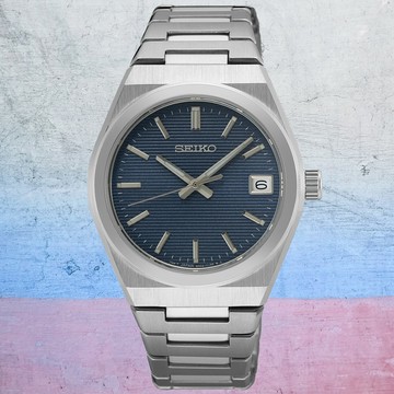 SEIKO 精工 CS系列 簡約日系腕錶 34mm (6N42-00N0B/SUR575P1)