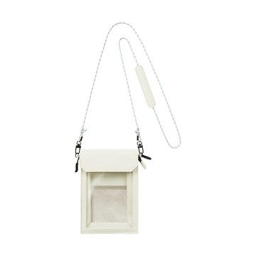 KING JIM Flatty One Mile多用途可斜背收納袋 5560-WH  S(178 x 135 x 50mm)  白色  S(178 x 135 x 50mm)