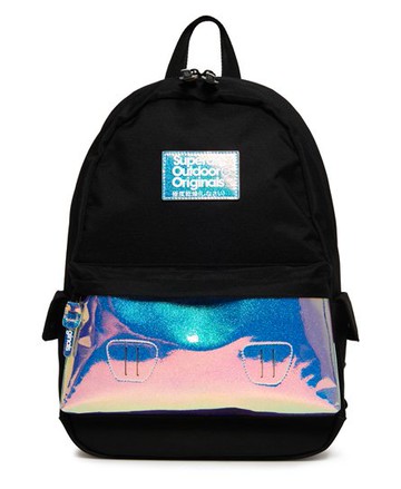 Superdry Women's Women's Holo Pocket Montana Rucksack Black - Size: 1SIZE
