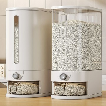 廚房米桶 家用按壓式 儲米桶箱 家用麵粉儲糧桶 防蟲防潮密封米箱 米糧貓糧桶 米儲存容器米缸