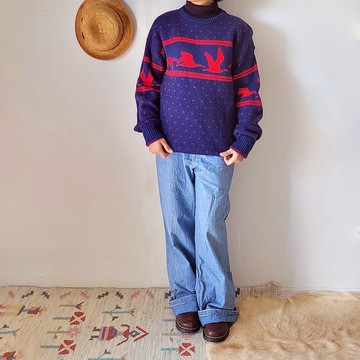 BajuTua /古著/ 飛鳥 純羊毛毛衣