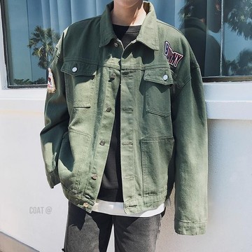 秋季新款工克男士生休百搭潮流氣牛仔衣外套