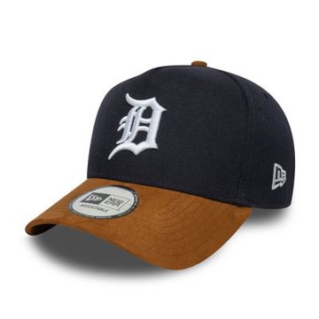 NEW ERA 男女 9FORTY EF SUEDE VISOR EFRAME 底特律老虎 海軍藍/駝 NE60759010