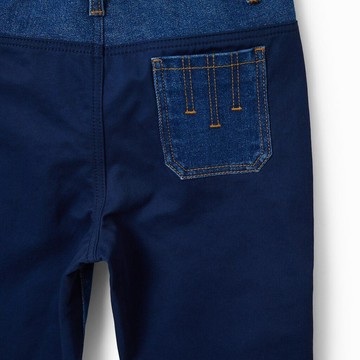 Desigual 口袋拼接丹寧長褲