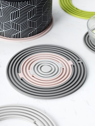 3合1隔熱墊硅膠防燙墊北歐ins風家用碗墊鍋墊杯墊菜盤墊餐墊桌墊