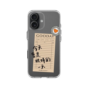 iPhone 17 Clear Case（相機按鈕） 透明 - 好日曆 GOODAY (星期安有限公司) - 好日子筆記(黑字款)