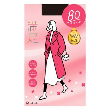 【福助】滿足絲襪-80丹尼-ML/090黑色