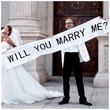 新款婚紗攝影道具影樓用品個性街拍旅拍條幅婚紗情侶拍照道具