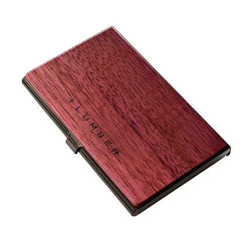 LUMBER by Hacoa CARD CASE 重厚感のあるステンレス素材と銘木をあわせた木製名刺入れ・カードケース