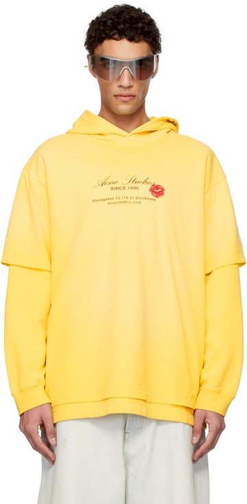 Acne Studios 黄色 Double-Layered 连帽衫