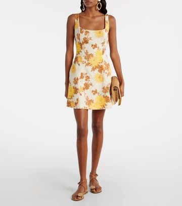 Faithfull Felice floral linen minidress