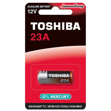 東芝toshiba23a高伏特 鹼性電池12v電池1顆裝(吊卡裝lrv08/mn21搖控器電池)