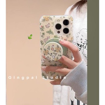 早春限定花朵兔適用三星s24ultra手機殼硅膠磁吸s23/s22+清新s21/s20fe可愛甜美a54a55a15a05萌系Z-Fold5防摔