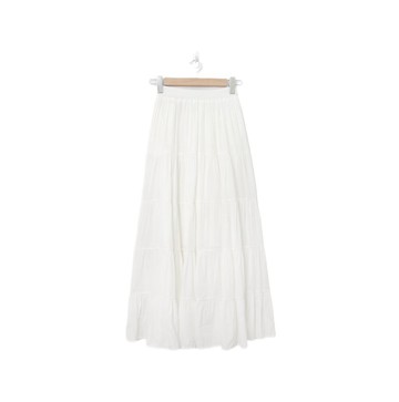 Back to Green-經典白半身裙 伸縮 純白dw-07//vintage skirt