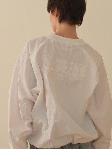 Tennis V-neck Water-resistant Sweatshirt [Beige]