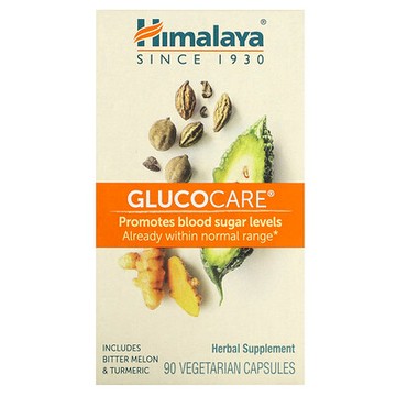 Himalaya, Glucocare，90 粒素食膠囊