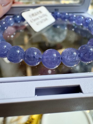 小精品透體濃色坦桑石丹泉石6.5mm14.03g提升專注力正能量旺人緣