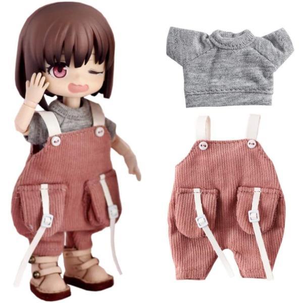 オビツ11服ＯＢ11サイズ衣装セットOB11服シャツサロペット2点セット