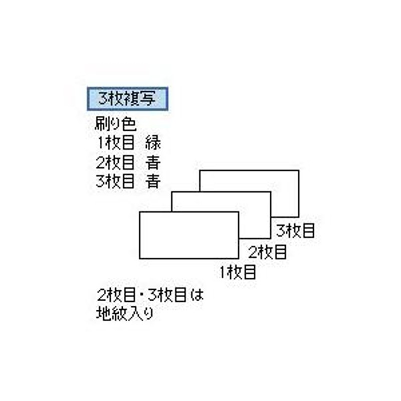 給与封筒 複写枚数：3枚 SB846