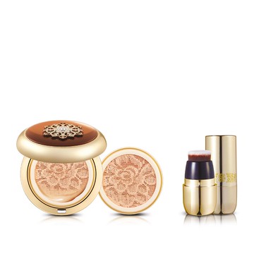 天氣丹華炫雙層蕾絲氣墊粉底