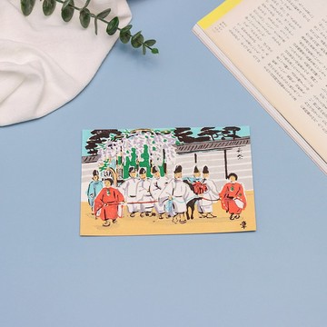 京都芸艸堂木版祭典明信片-葵祭