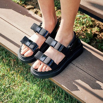 PRE-ORDER 韓國人手製 MACMOC Ribony 涼鞋 BLACK