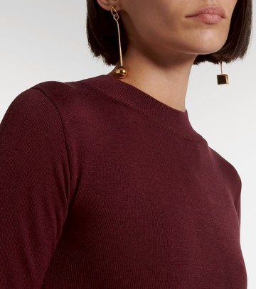 Aya Muse Draped silk-blend jersey minidress