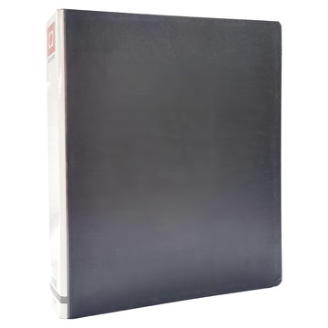 連勤牌文具 三孔有耳1-1/2圓型夾  黑色  1本