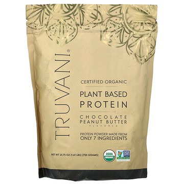 Truvani, 植物基蛋白質粉，巧克力花生醬，1.61 磅（730 克）