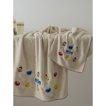 新品！微米珊瑚絨速干成人毛巾浴巾套裝嬰兒浴巾兩件套吸水強