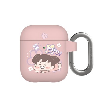 【插畫家聯名】啾啾妹人比花嬌強悍防摔AirPods保護套