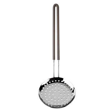 EXCELSA Hiphop不鏽鋼濾杓/廚房料理濾網 430不鏽鋼材質 矽膠握柄止滑  35 x 11.5 x 7cm  1支