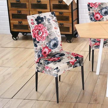 【格藍傢飾】滿堂花彩餐椅套-2入(2色任選)