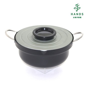 台隆手創館 日本製IH對應附蓋油炸鍋24cm