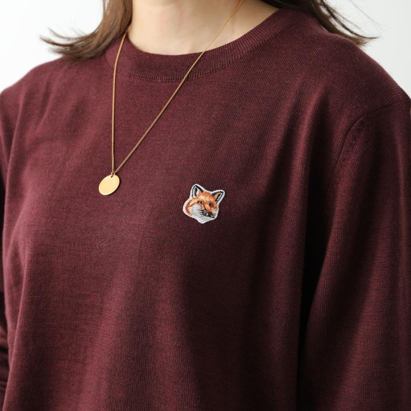 MAISON KITSUNE メゾンキツネ ニットセーター FOX HEAD PATCH CLASSIC