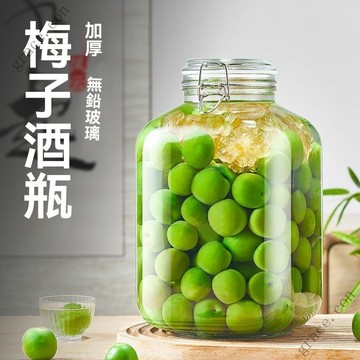 ✨新品特價/免運促銷#泡酒玻璃瓶密封罐青梅果酒瓶釀酒罐楊梅酒專用酒墰容器空瓶存酒桶