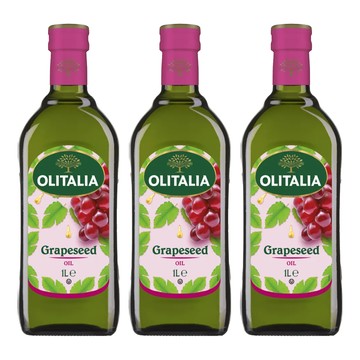 OLITALIA 奧利塔 葡萄籽油  1L  3瓶