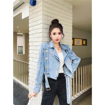 時尚減齡牛仔外套女2025春秋新款美式復古高腰顯瘦洋氣短款上衣