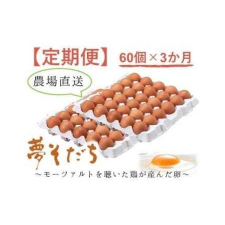 ふるさと納税 F-37 夢そだち卵60個×３か月定期 兵庫県たつの市