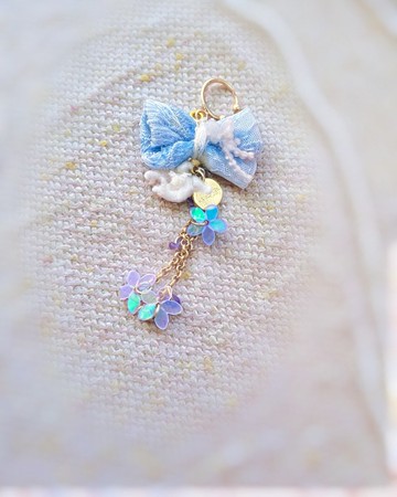 手作耳骨夾 緞帶系列 吊墜感 溫柔感 四款展開 /植椛。飾