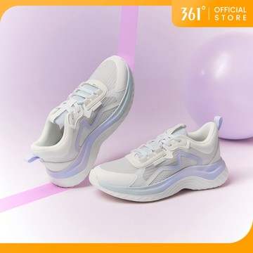 361度女款黑色運動鞋網面跑鞋輕便軟底緩震跳繩鞋 682322205F