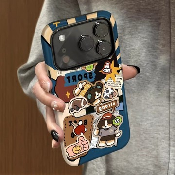 棒球小狗蘋果17Promax手機殼iPhone16pro二合一15plus菲林14雙層13創意12