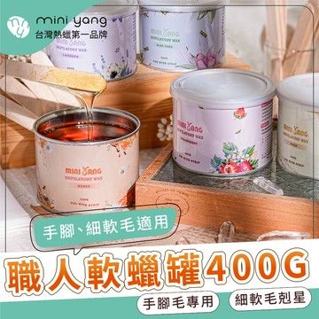 MINI YANG 職人軟蠟罐400g【手腳等細軟毛適用】 軟蠟 除毛紙 除毛 脫毛 細軟毛 熱蠟除毛