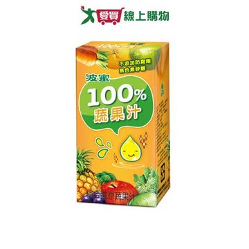 波蜜100%蔬果汁160ml*24【愛買】