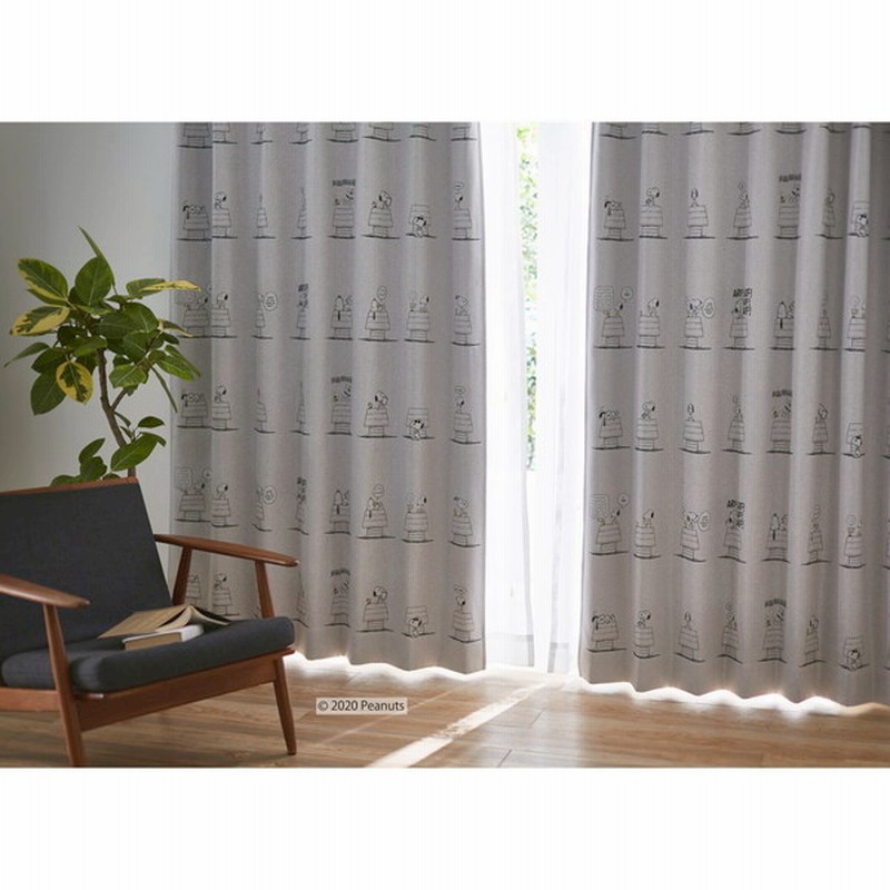 スミノエ P1003 カーテン アイボリー 100 135cm Peanuts スヌーピー デイリーライフ P1003 1枚入 通販 Lineポイント最大1 0 Get Lineショッピング