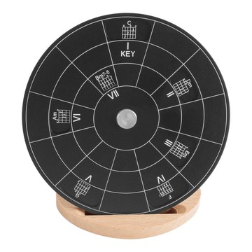 Winn Circle of Fifths Wheel Melody Tool 帶支架收納袋和弦輪鋁合金音樂理論學習工具