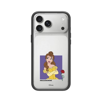 iPhone 17 Pro Max Mod NX -邊框背蓋組合 (相機按鈕) 黑 - 迪士尼-公主系列 Disney Princess - 公主專屬系列-美女與野獸 貝兒